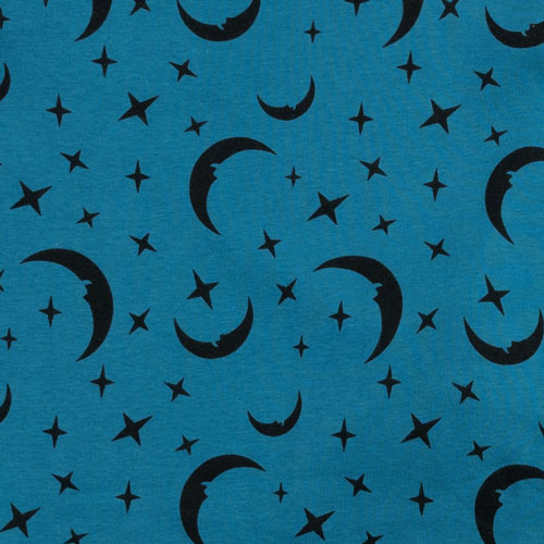 moon and stars teal swatch