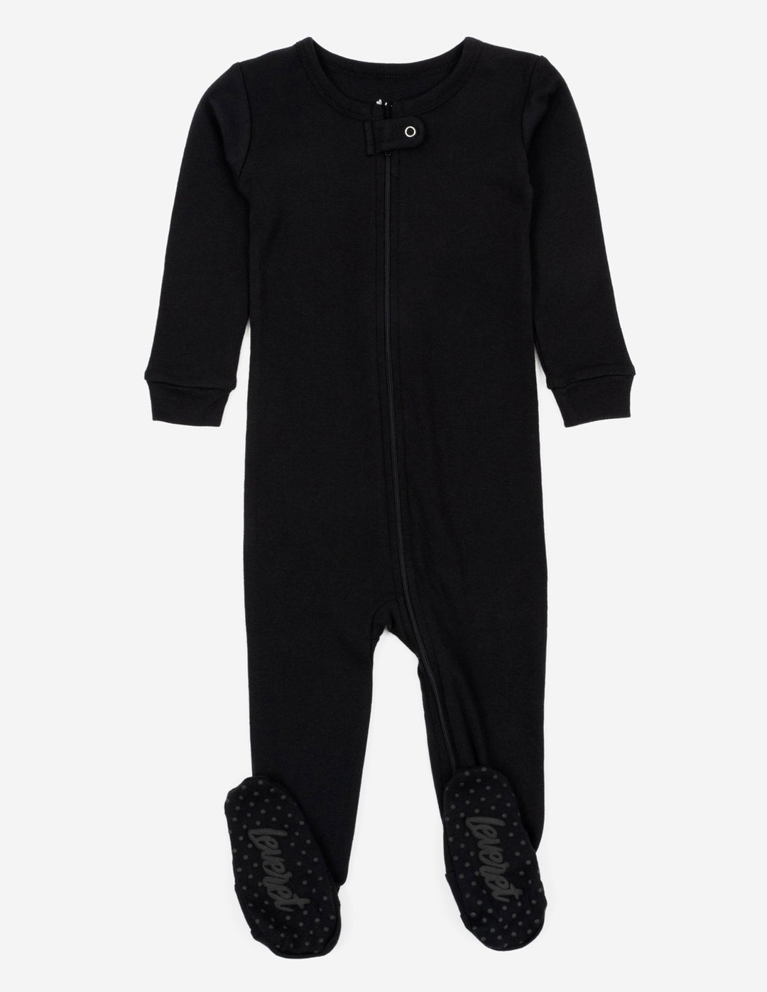 black baby footed pajama