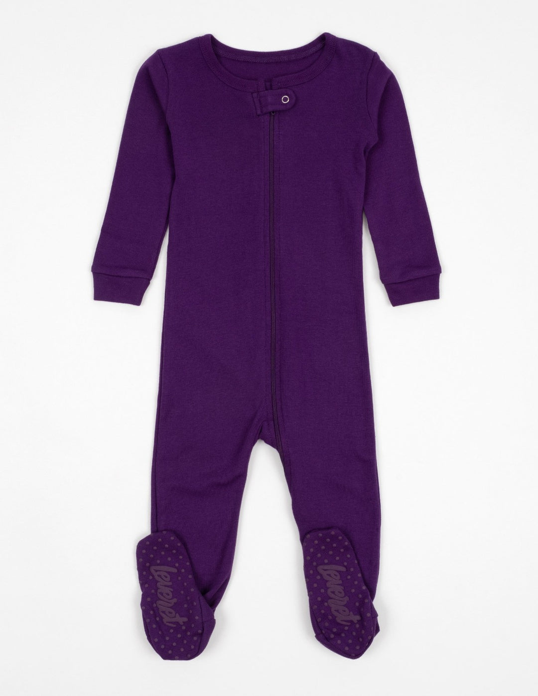 dark purple baby footed pajamas