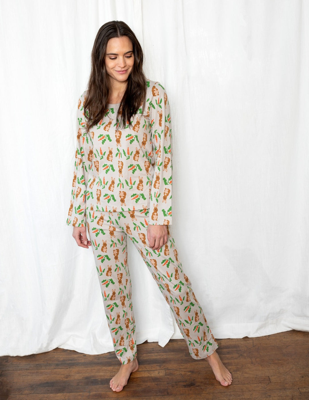 women's cotton rabbit pajama
