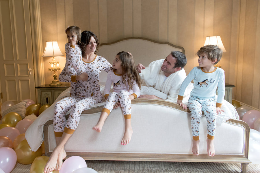 MATCHING HORSE PRINT PAJAMAS