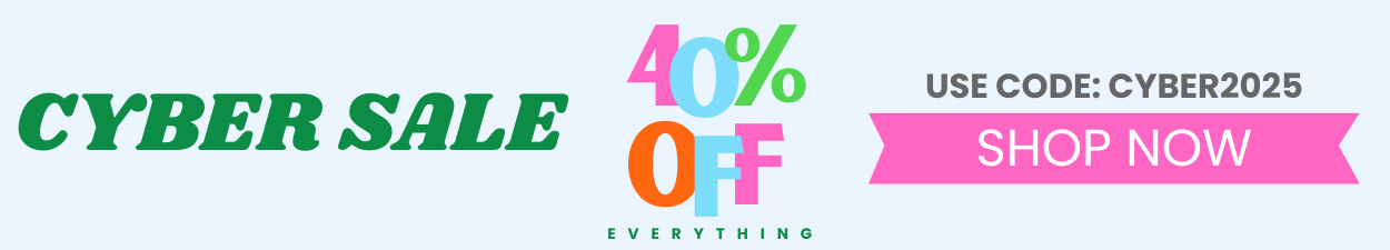 cyber sale, 40% off everything. use code CYBER2025. shop now