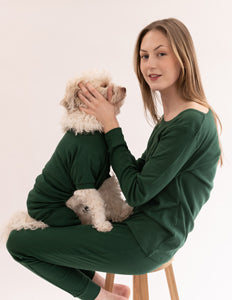 Dog's Solid Color Boho Pajamas