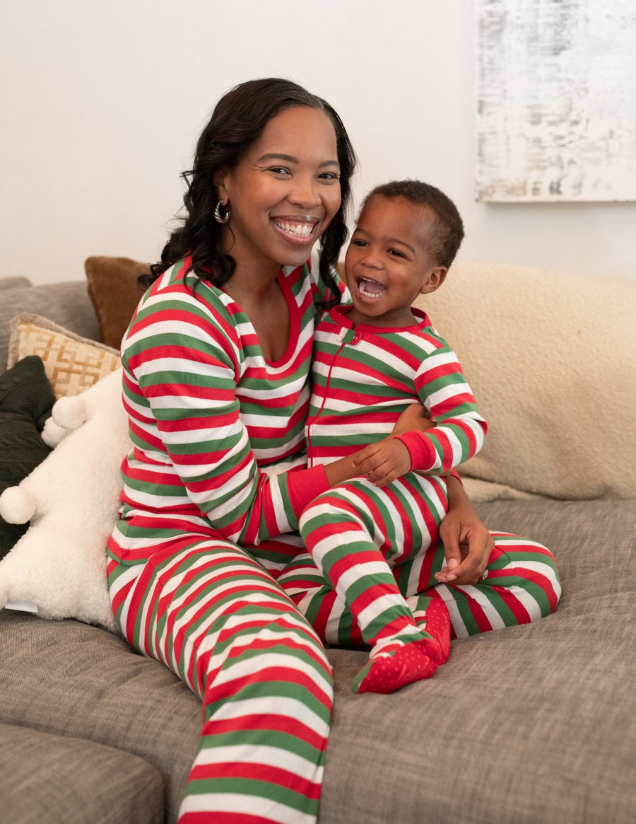 Red & White Matching Family Pajama Set – Leveret Clothing