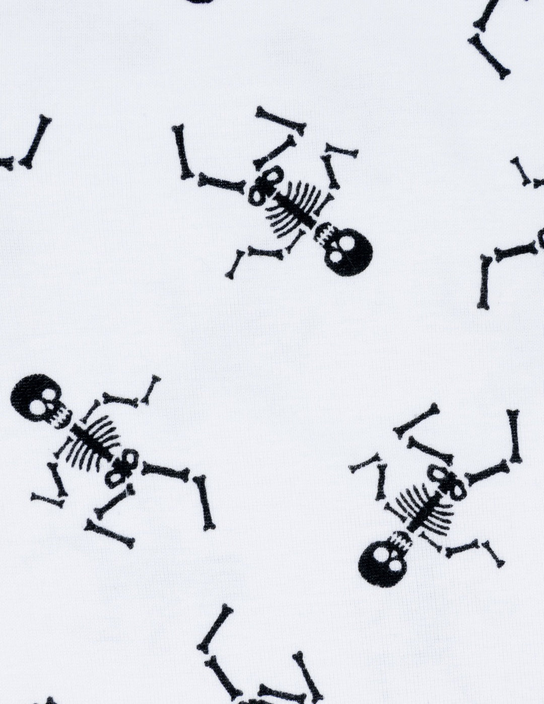black and white skeleton kids Halloween pajamas