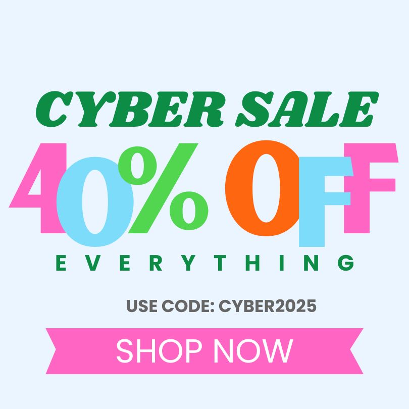 cyber sale, 40% off everything. use code CYBER2025. shop now