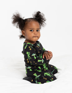 Kids Footed Alien Pajamas