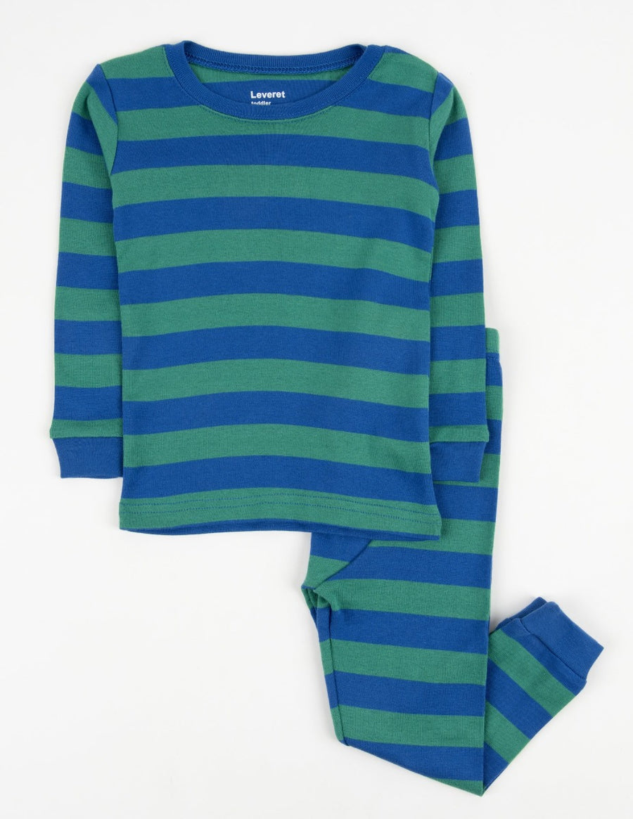 Cotton Striped Pajamas – Leveret Clothing