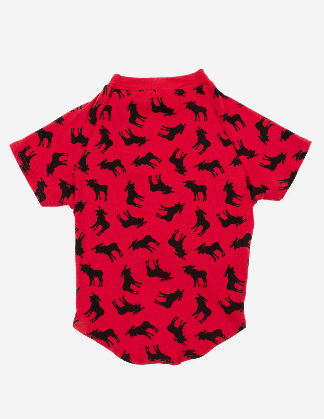 red moose print big dog pajama