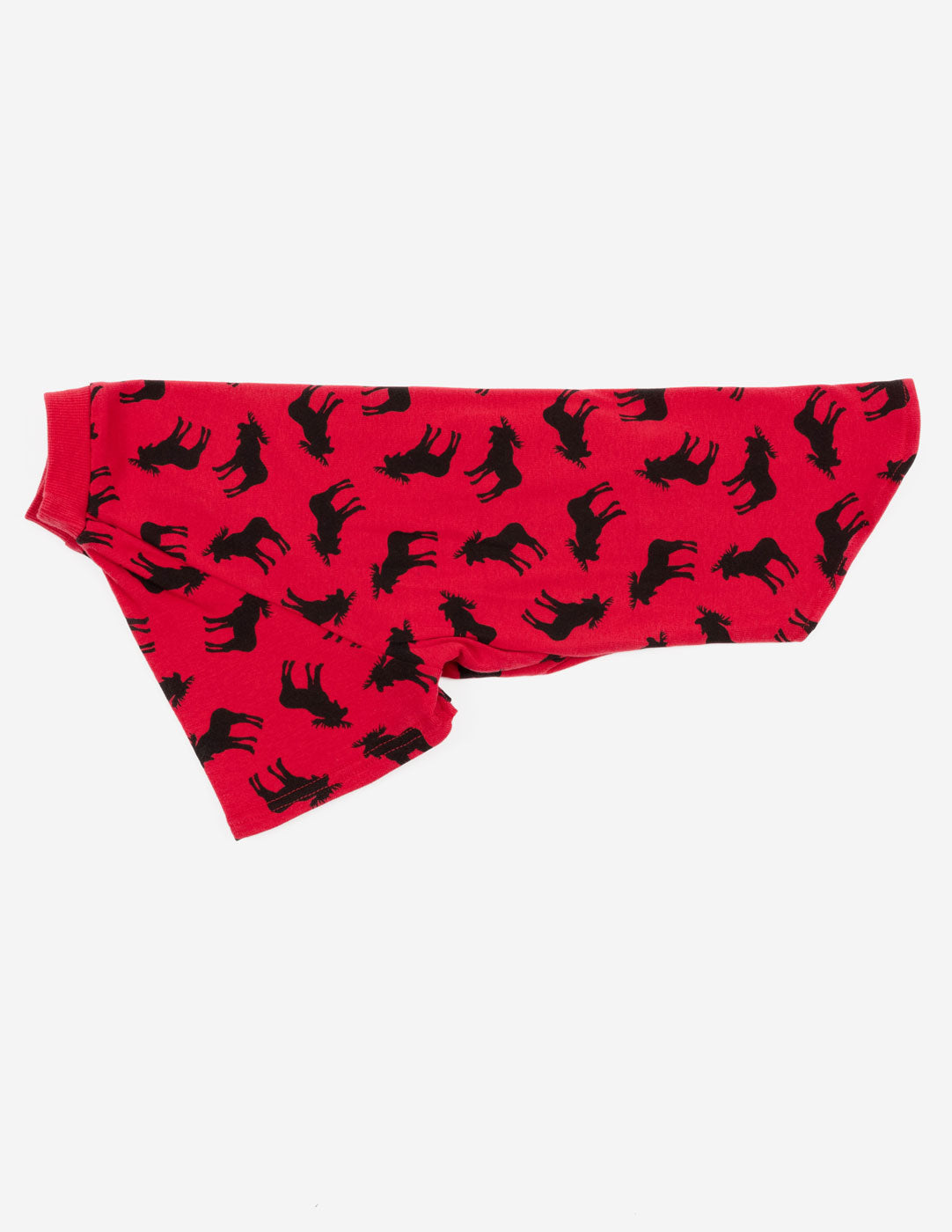 red moose print big dog pajama