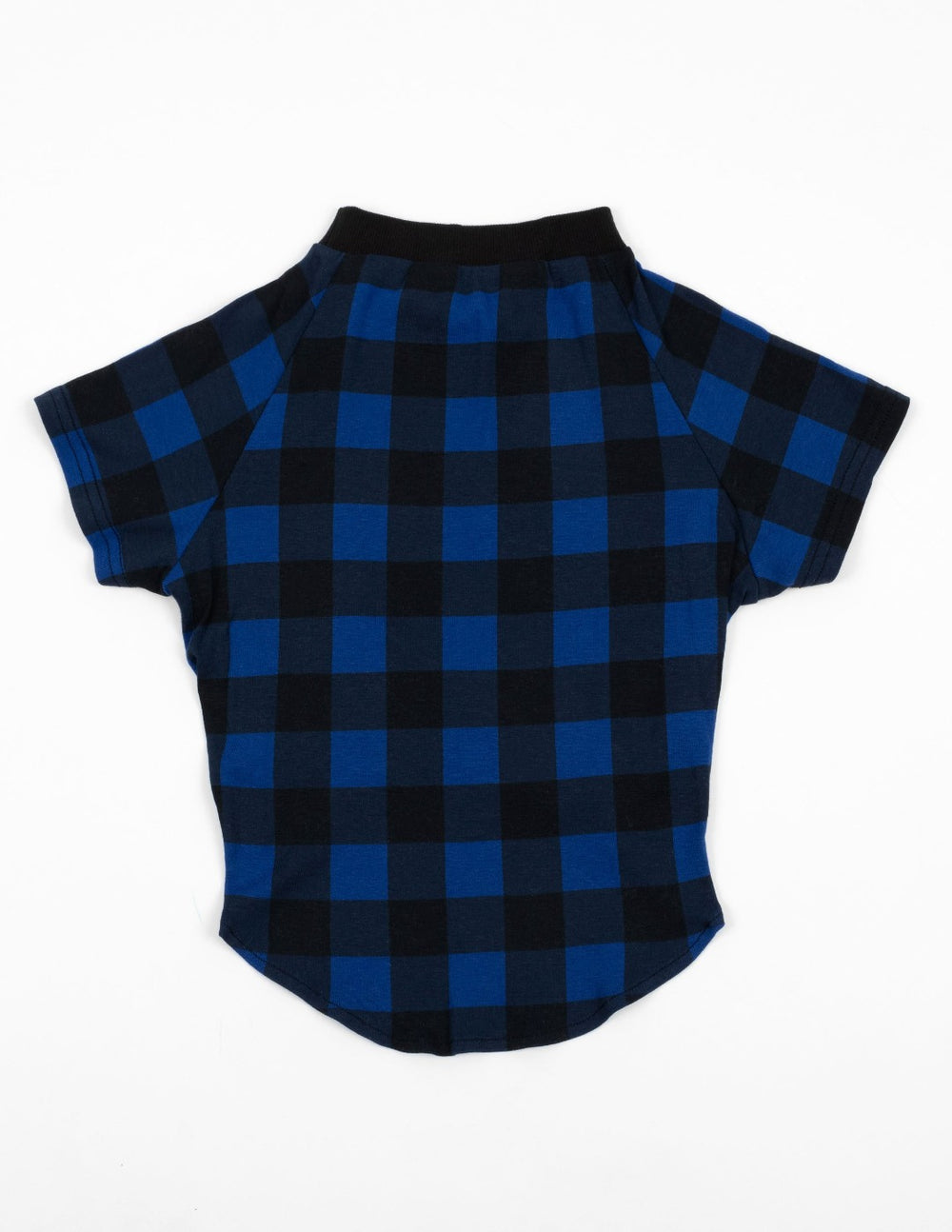 navy and black plaid big dog pajamas