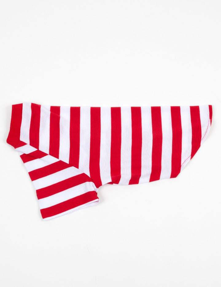 red and white stripes big dog pajamas