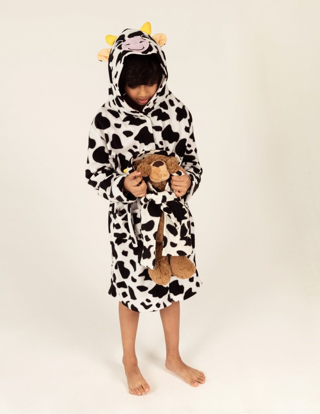 Girl and Doll Fleece Hooded Animal Robes – Leveret Clothing