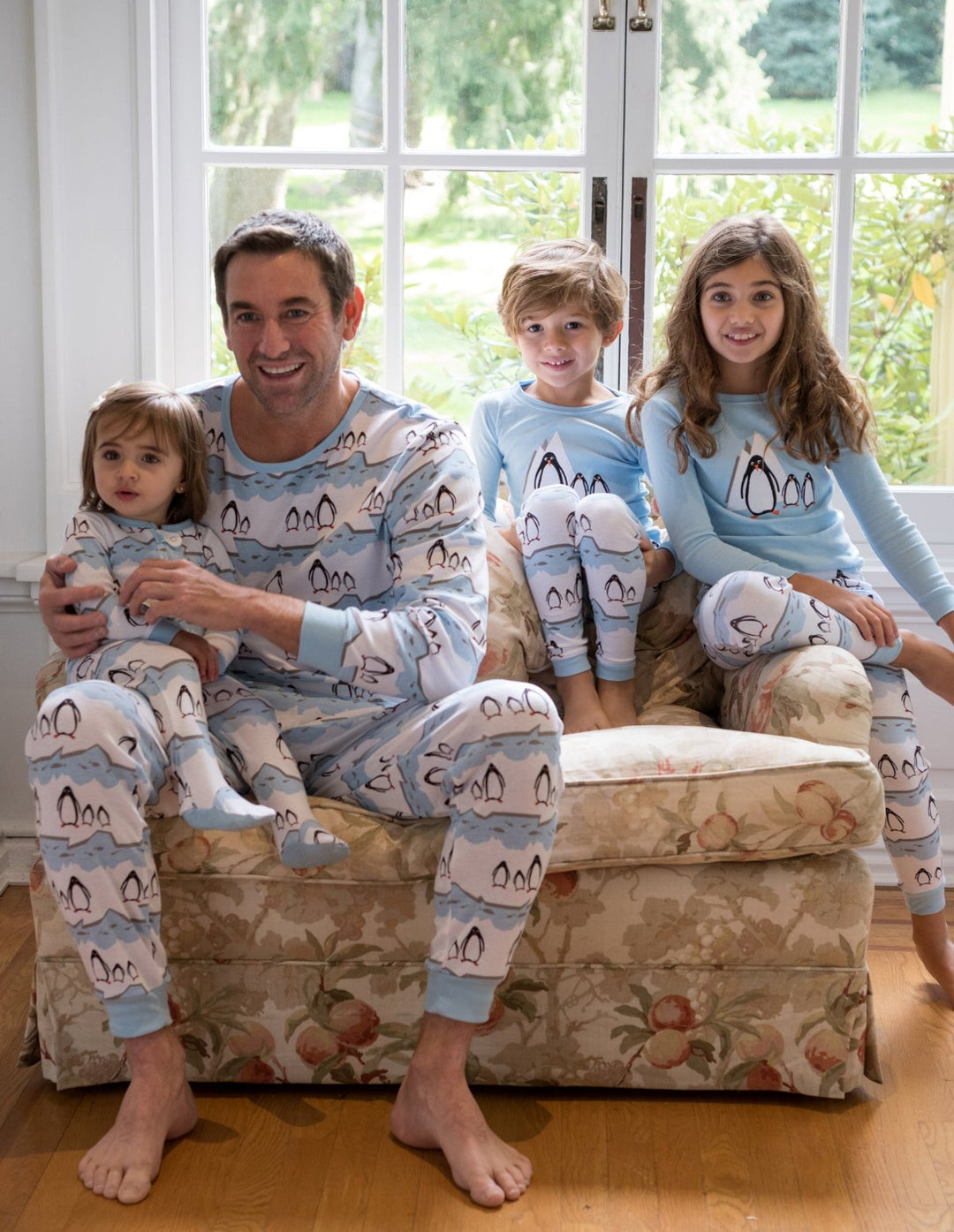penguin matching family pajamas
