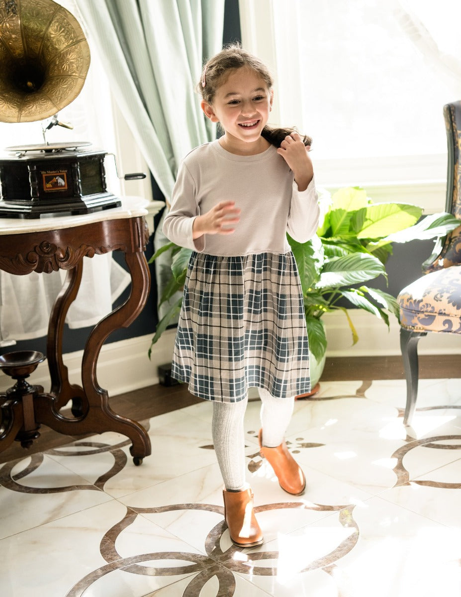 Leveret Plaid Cotton Skirt Dress – Leveret Clothing