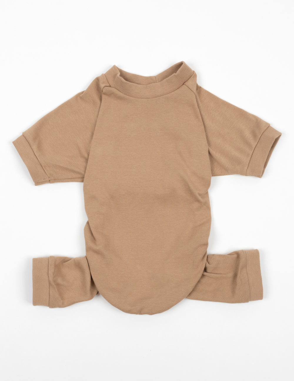 beige dog pajamas