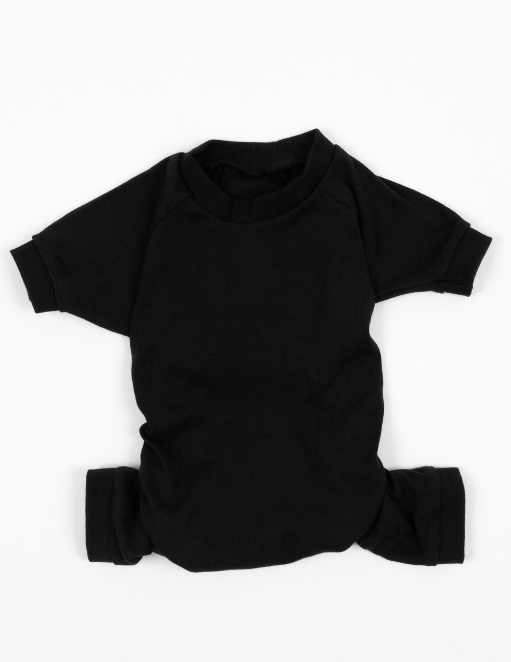 solid black dog pajamas