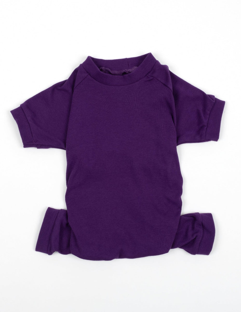 solid dark purple dog pajamas