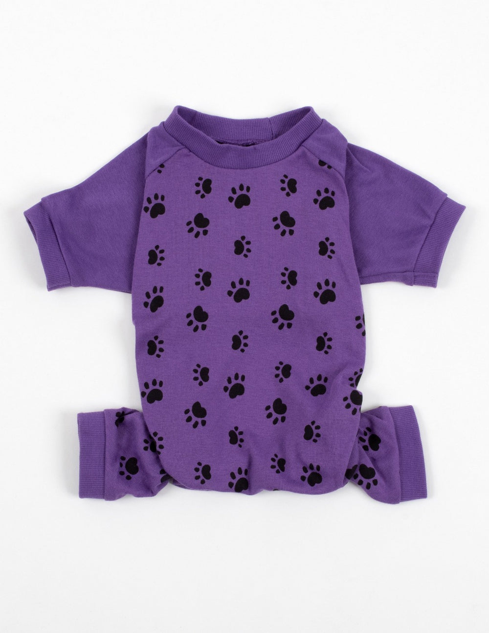 purple dog paw cotton dog pajama