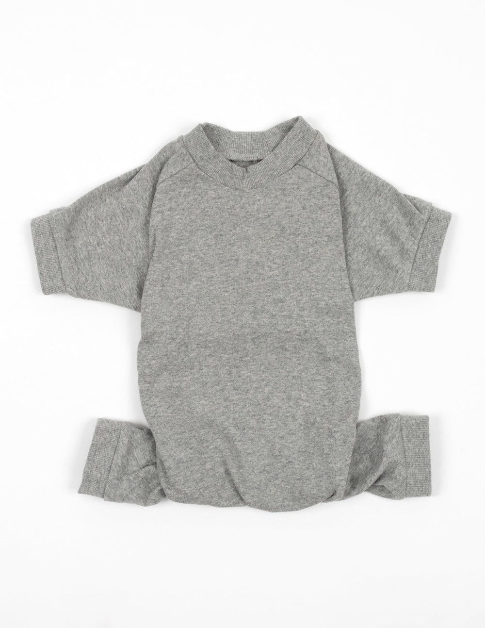 solid color grey dog pajamas