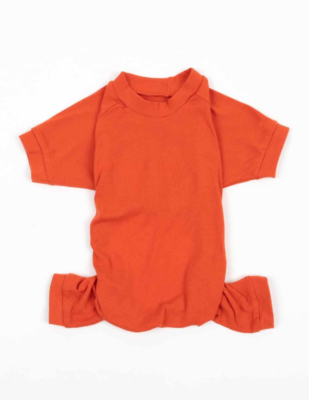 solid color orange dog pajamas
