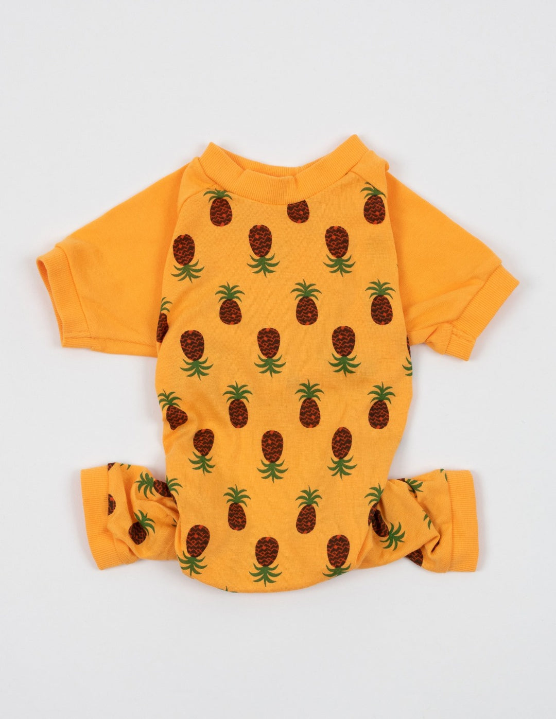 yellow pineapples cotton dog pajamas