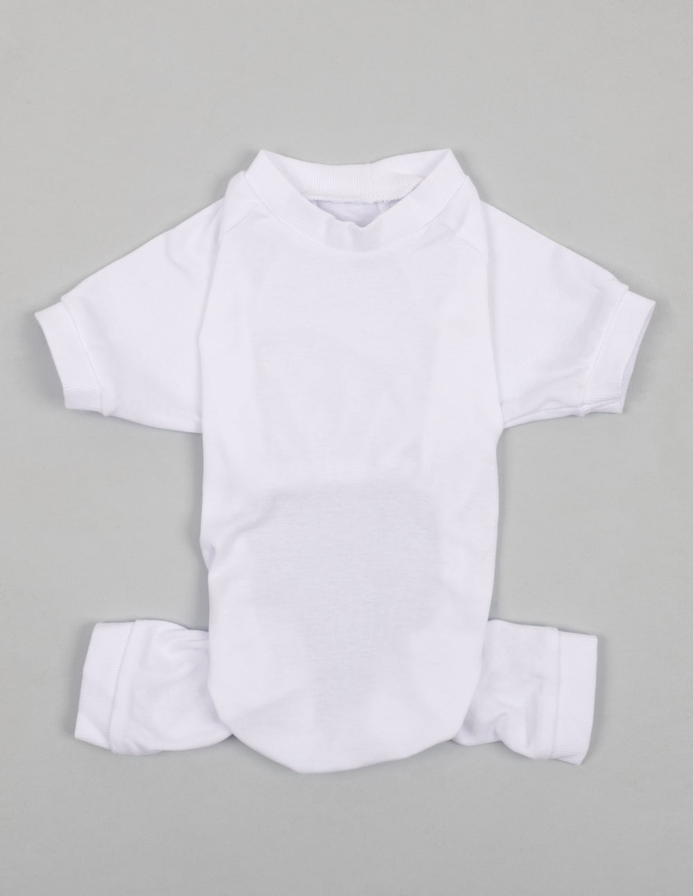 solid color white dog pajamas