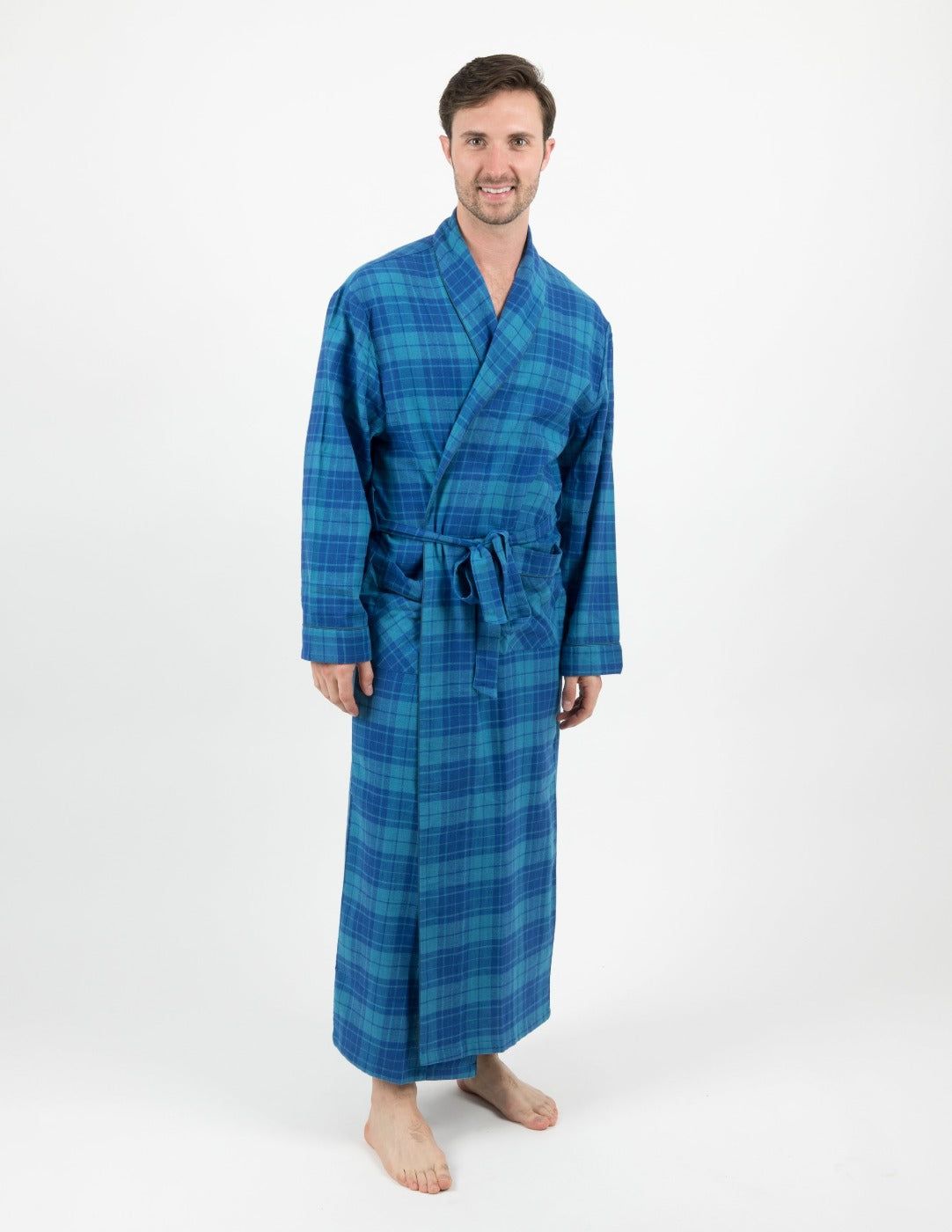 Leveret Men's Flannel Robes - Leveret Clothing