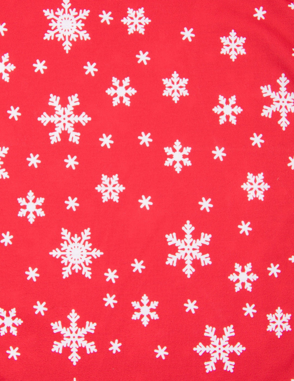 red snowflake girl and doll nightgown