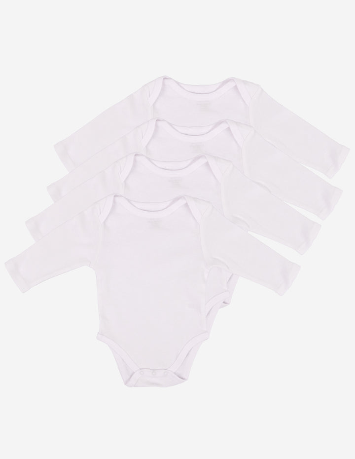 Leveret Cotton Baby Bodysuits 4-pack – Leveret Clothing