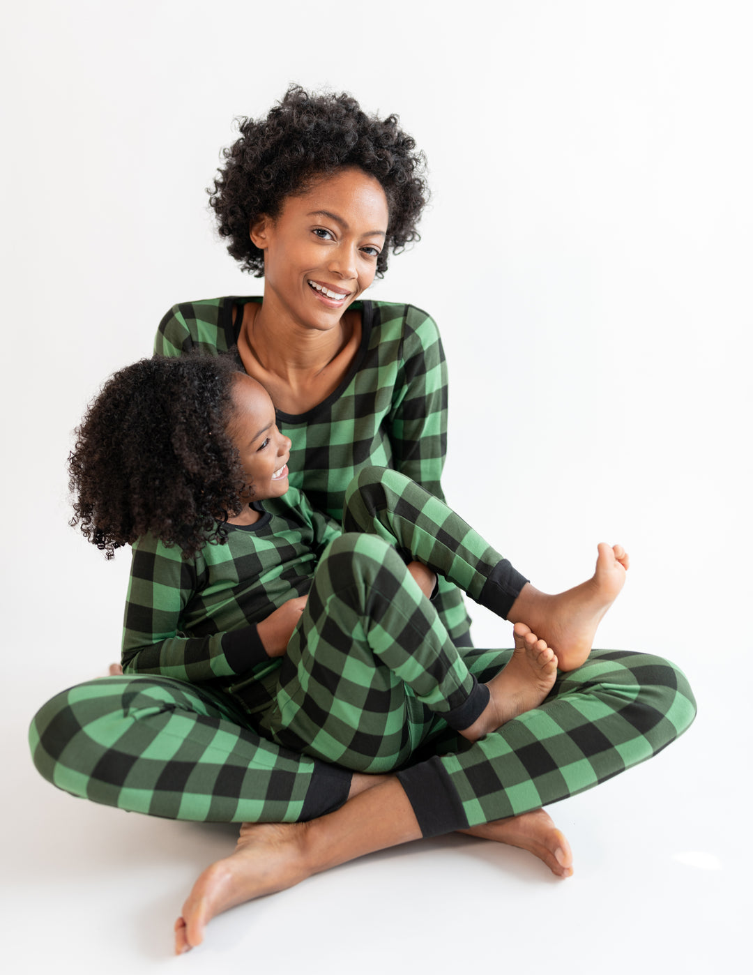 Leveret Kids Black & Green Plaid Cotton Pajamas – Leveret Clothing