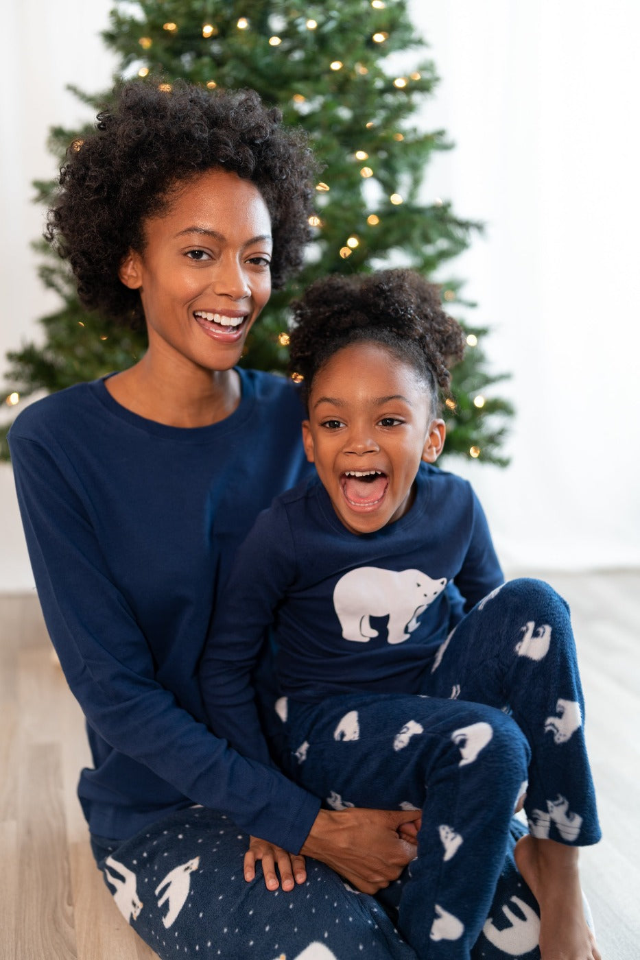 matching family polar bear pajamas