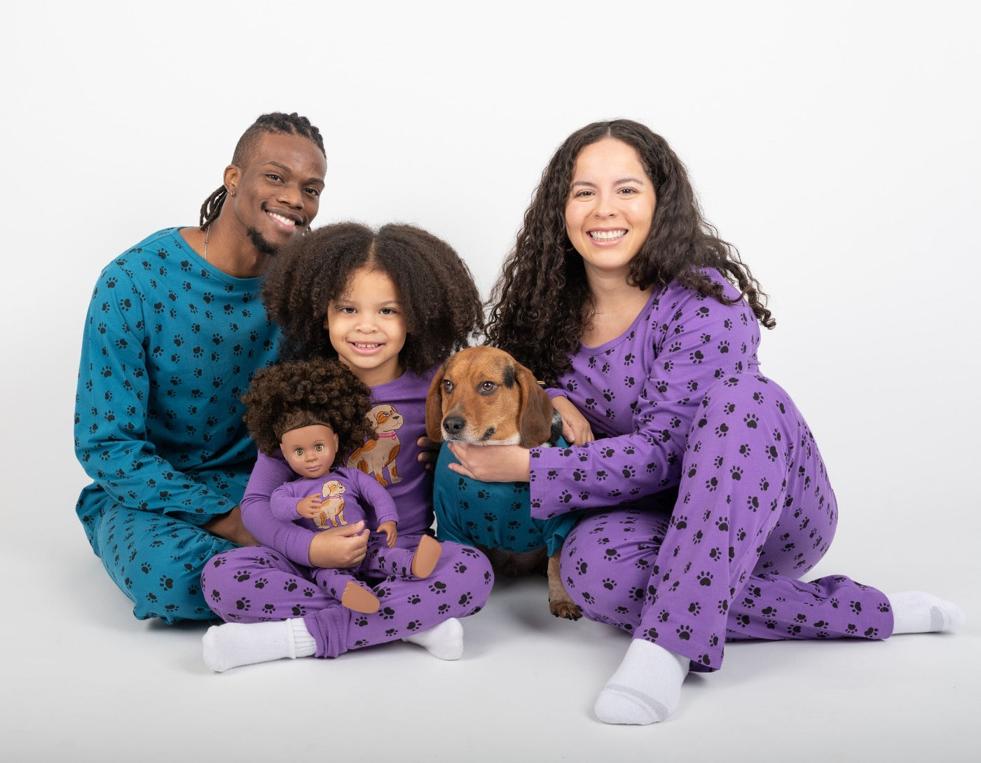 Dog Paw Print Pajamas Leveret Clothing