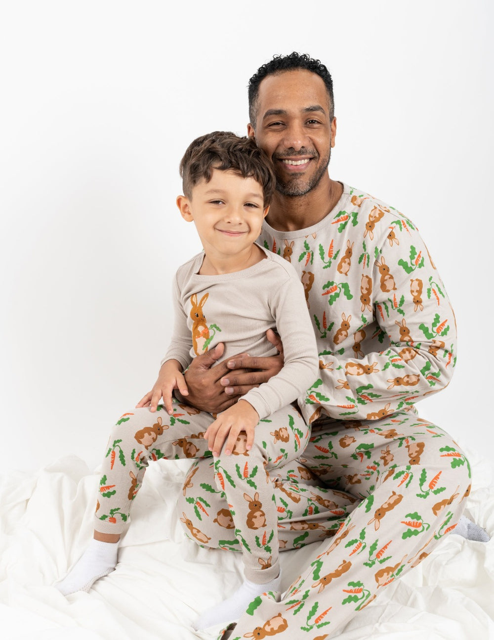 men's beige rabbit pajama
