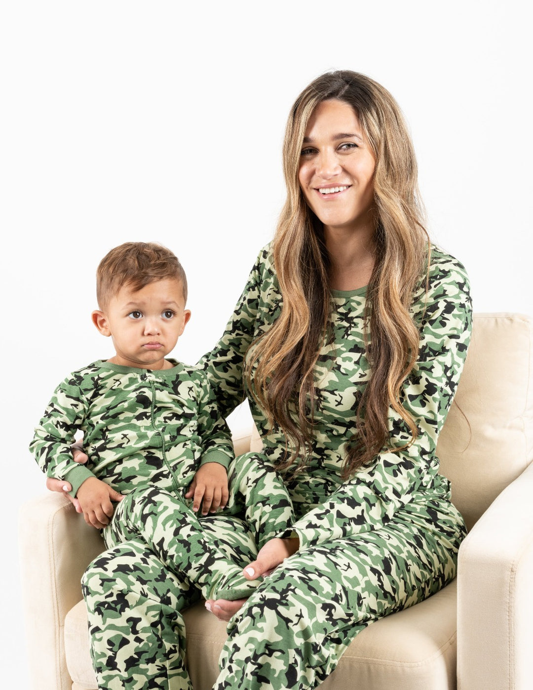 matching family camouflage pajamas