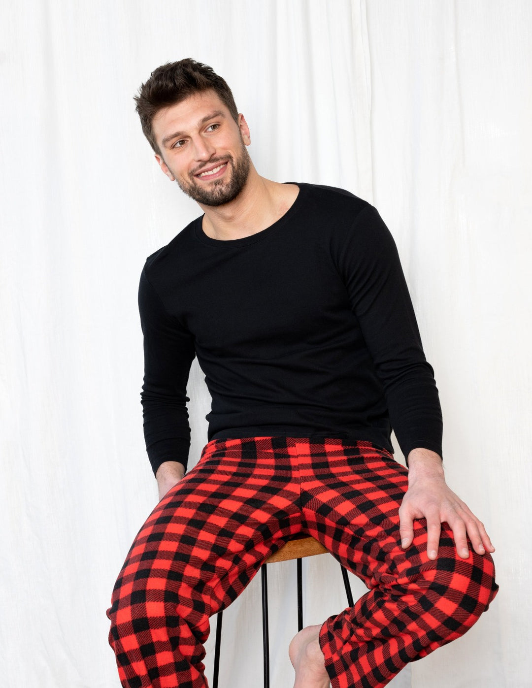 Men's Fleece Plaid Set Leveret Clothing Men's Fleece Plaid Set Leveret Clothing