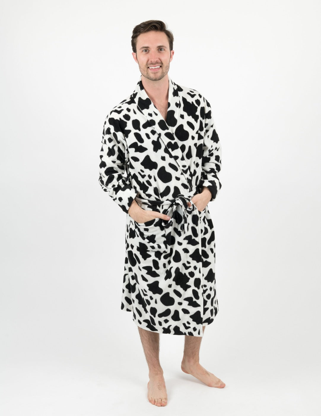 Leveret Men's Fleece Cow Robe – Leveret Clothing