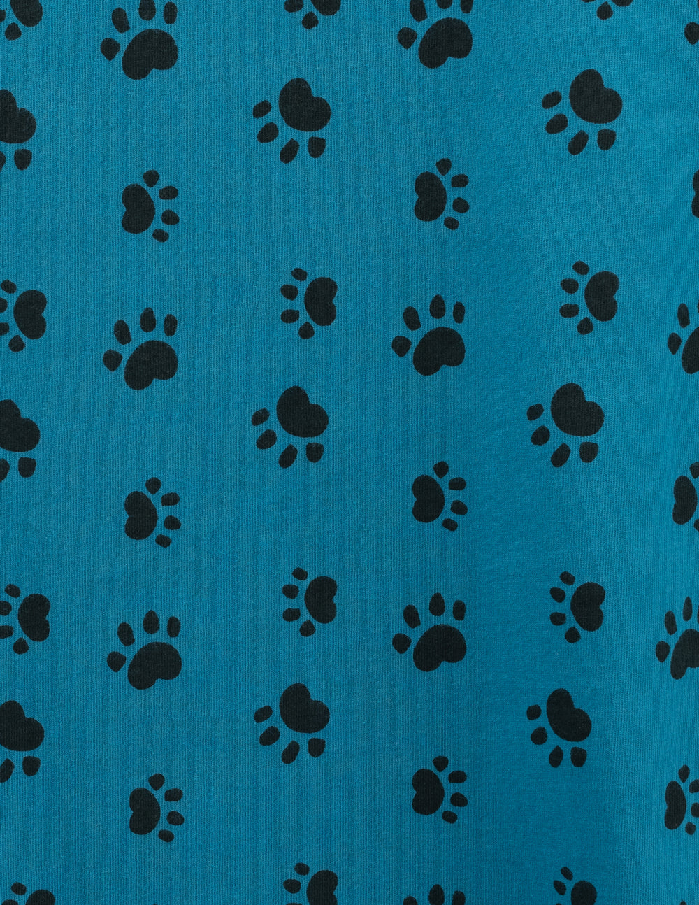 blue dog paw print kids cotton pajama