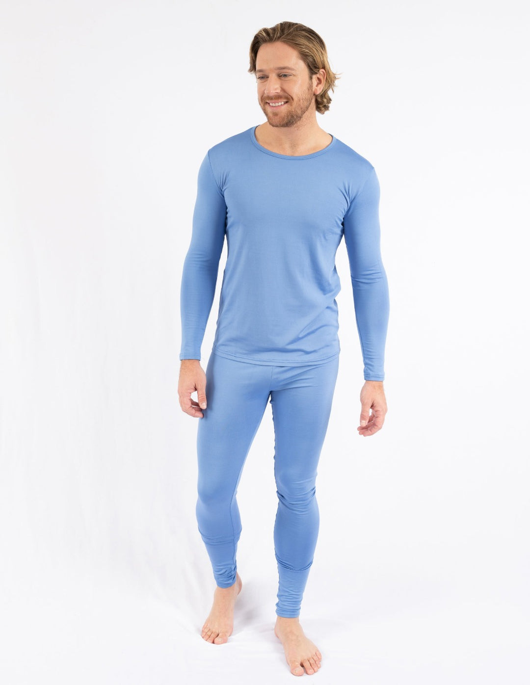 Men's Classic Solid Color Thermal Pajamas – Leveret Clothing