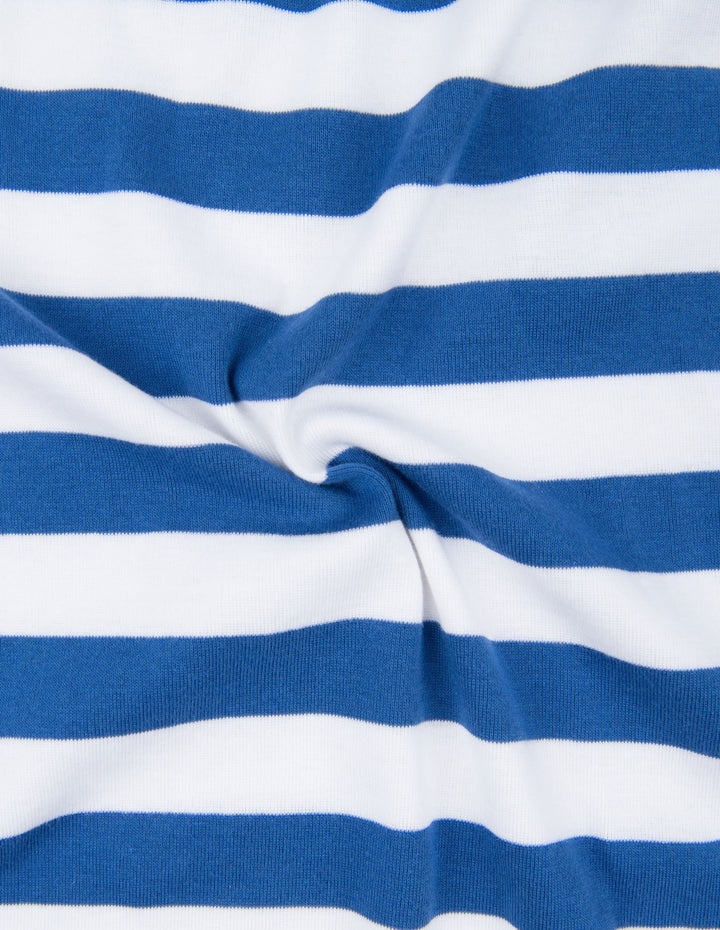 blue and white striped kids cotton pajama