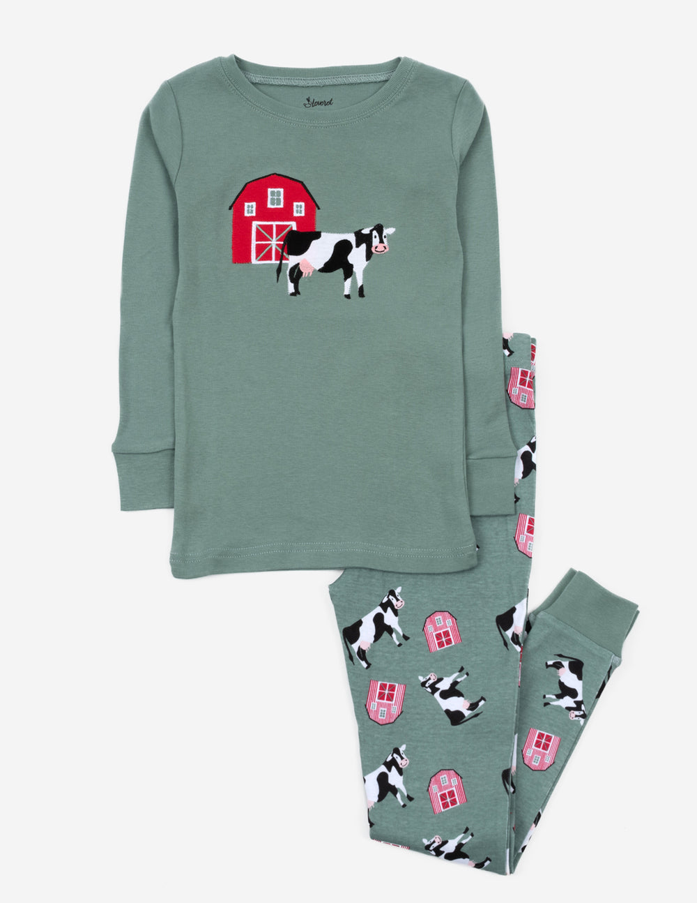 blue cow kids cotton pajama