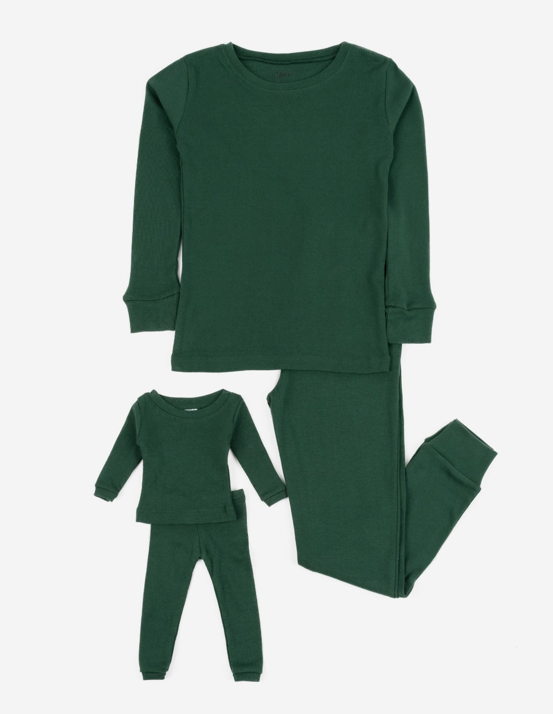 Matching Girl and Doll Solid Color Pajamas – Leveret Clothing