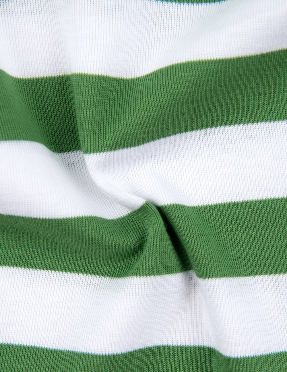 green and white stripes baby footed pajamas
