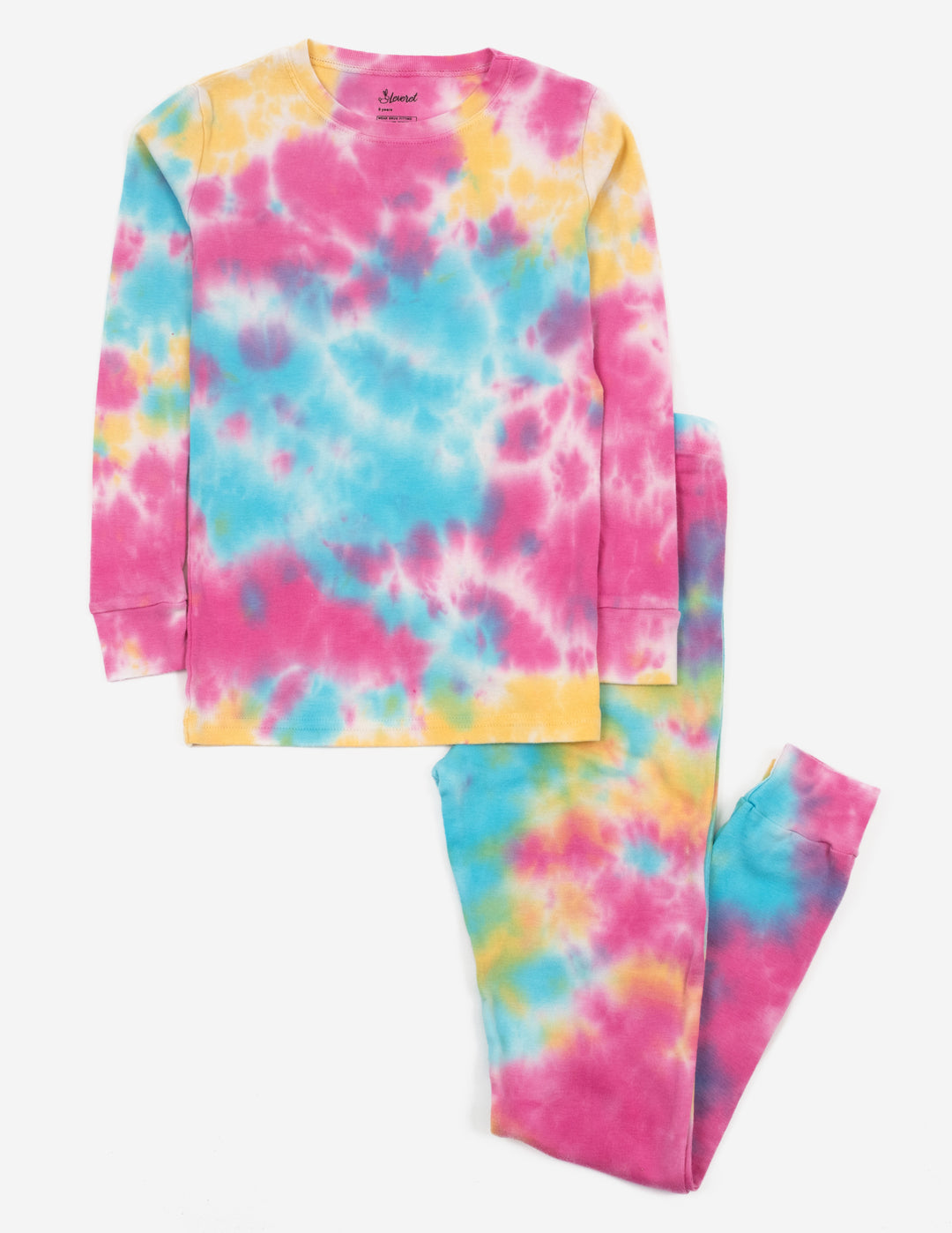 Kids Rainbow Mix Tie Dye Cotton Pajamas