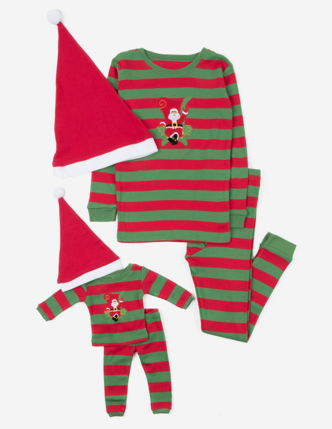 Leveret Matching Girl & Doll Christmas Pajamas Leveret Clothing