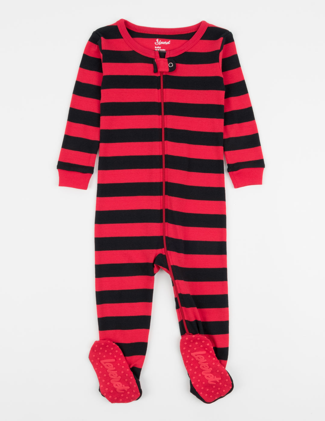 Red & Black Stripes Matching Family Pajama Set