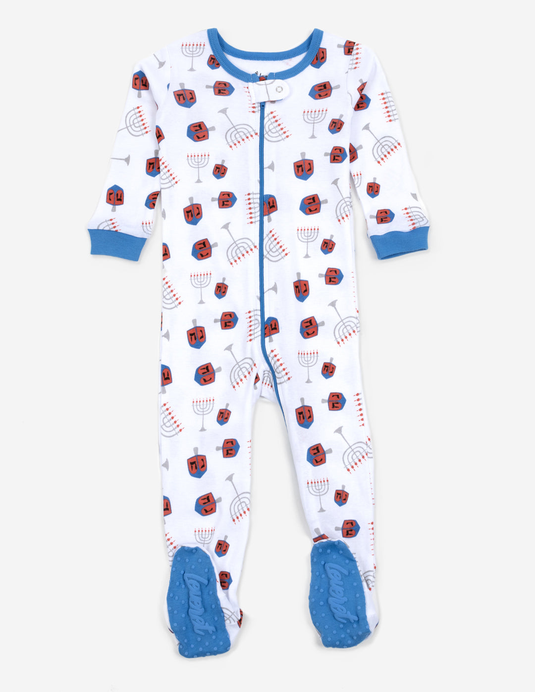 menorah baby footed pajamas