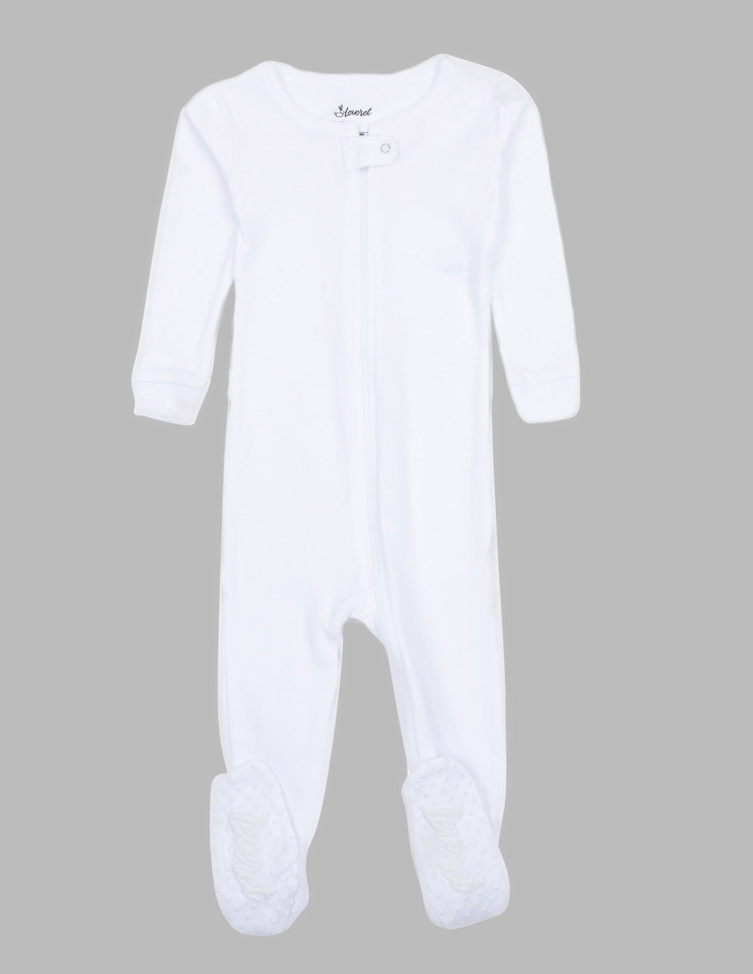 Solid Color White Footed Pajamas1