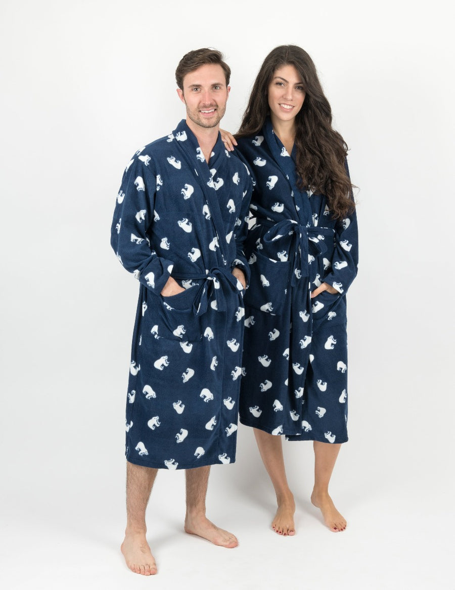 Leveret Women's Soft Micro Fleece Bathrobe Leveret Clothing