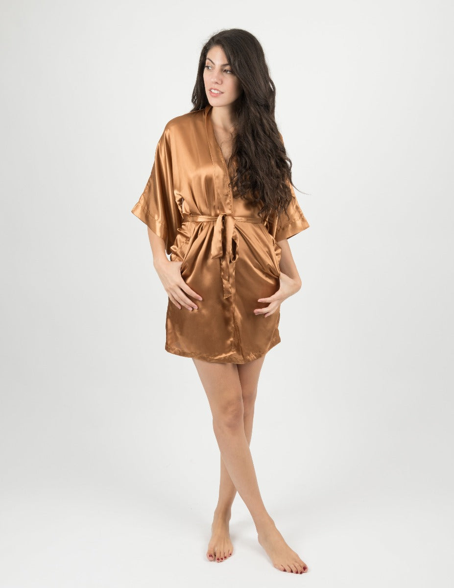 Leveret Women's Clearance Satin Robe – Leveret Clothing